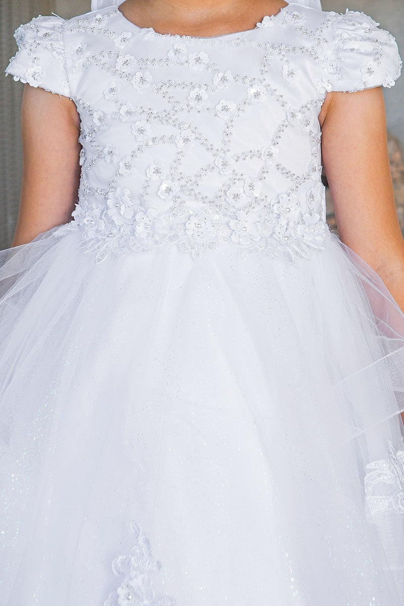 First Communion White Dress (2017)-Girls-Chacho's Kids