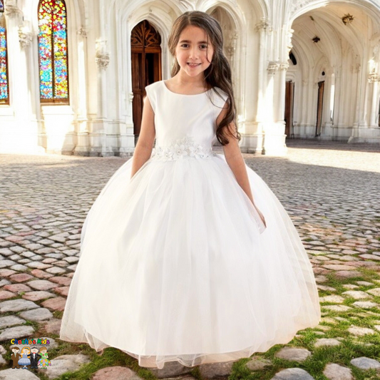 First Communion White Dress (D-812)