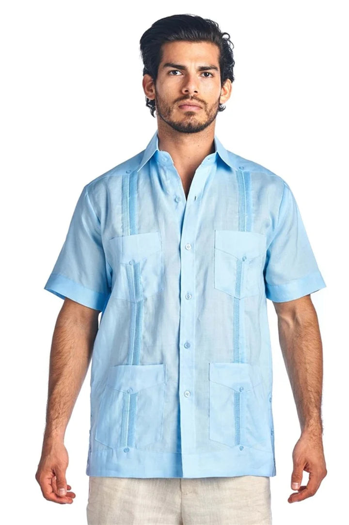 Men's Guayabera Linen (4678)-Boys-Chacho’s Kids
