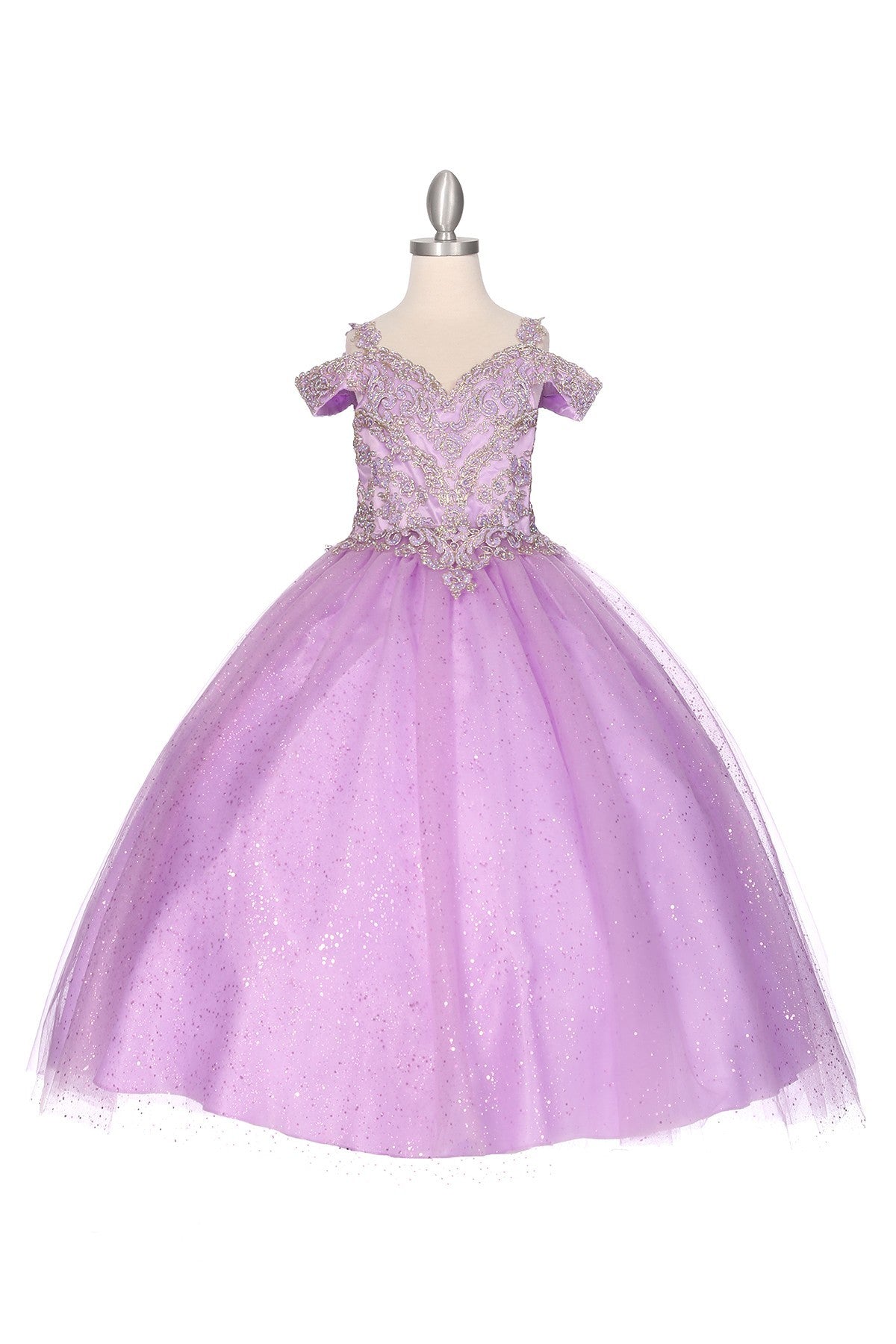 Ball Gown Dress (8028)-Girls-Chacho's Kids