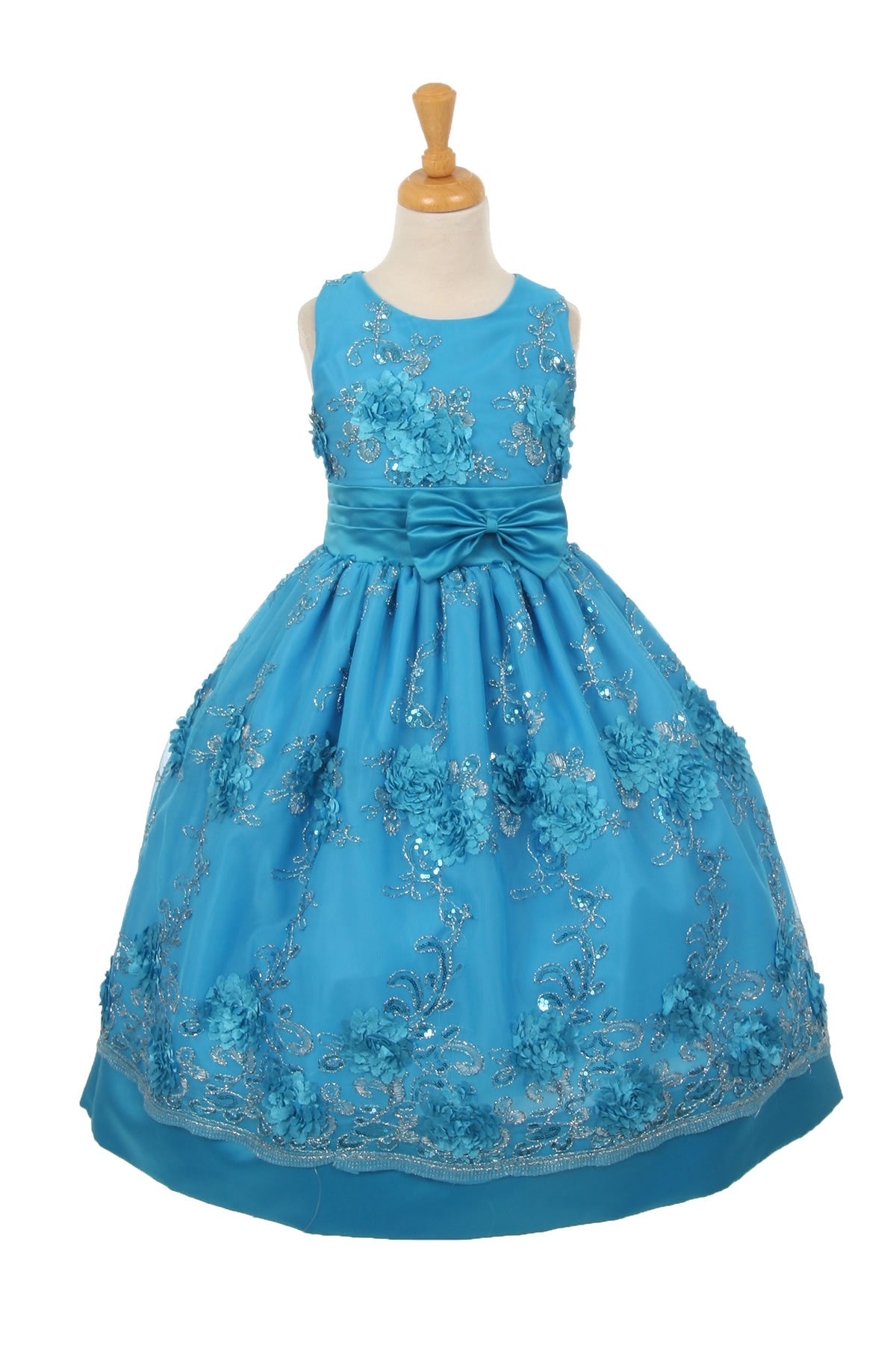 Party / Flower Girl Dress (SS3010D)-Girls-Chacho's Kids