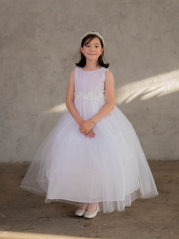 First Communion White Dress (D-831)-Girls-8-Chacho's Kids