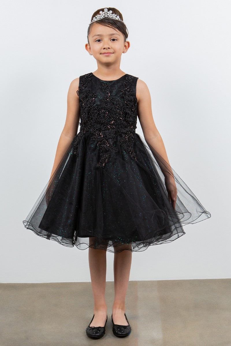 Party / Flower Girl Dress (9150)-Girls-Black-2-Chacho's Kids