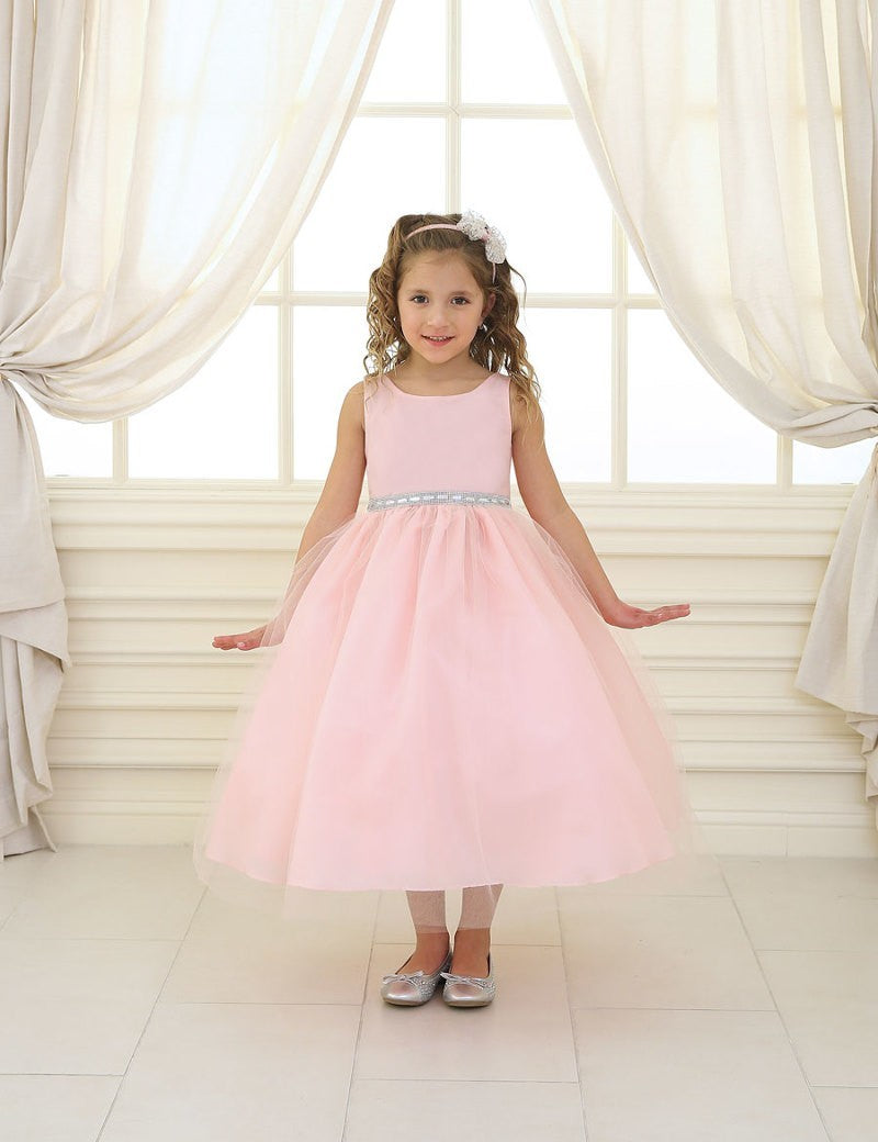 Party / Flower Girl Dress (D-754)-Girls-Blush-2-Chacho's Kids