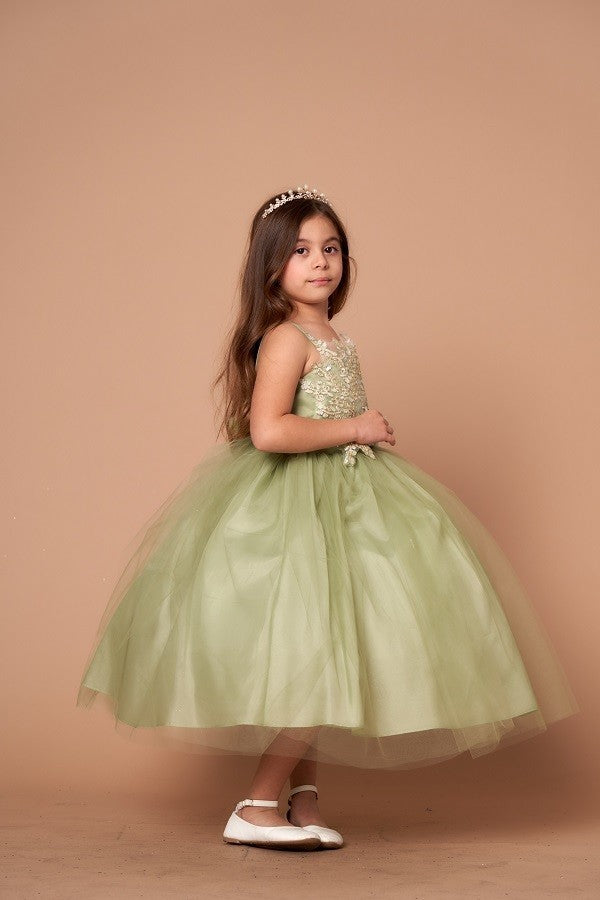 Party / Flower Girl Dress (D-778)-Girls-Chacho's Kids