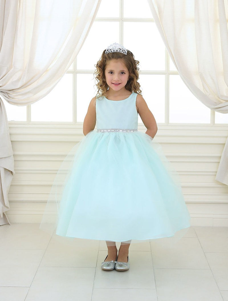 Party / Flower Girl Dress (D-754)-Girls-Mint-2-Chacho's Kids