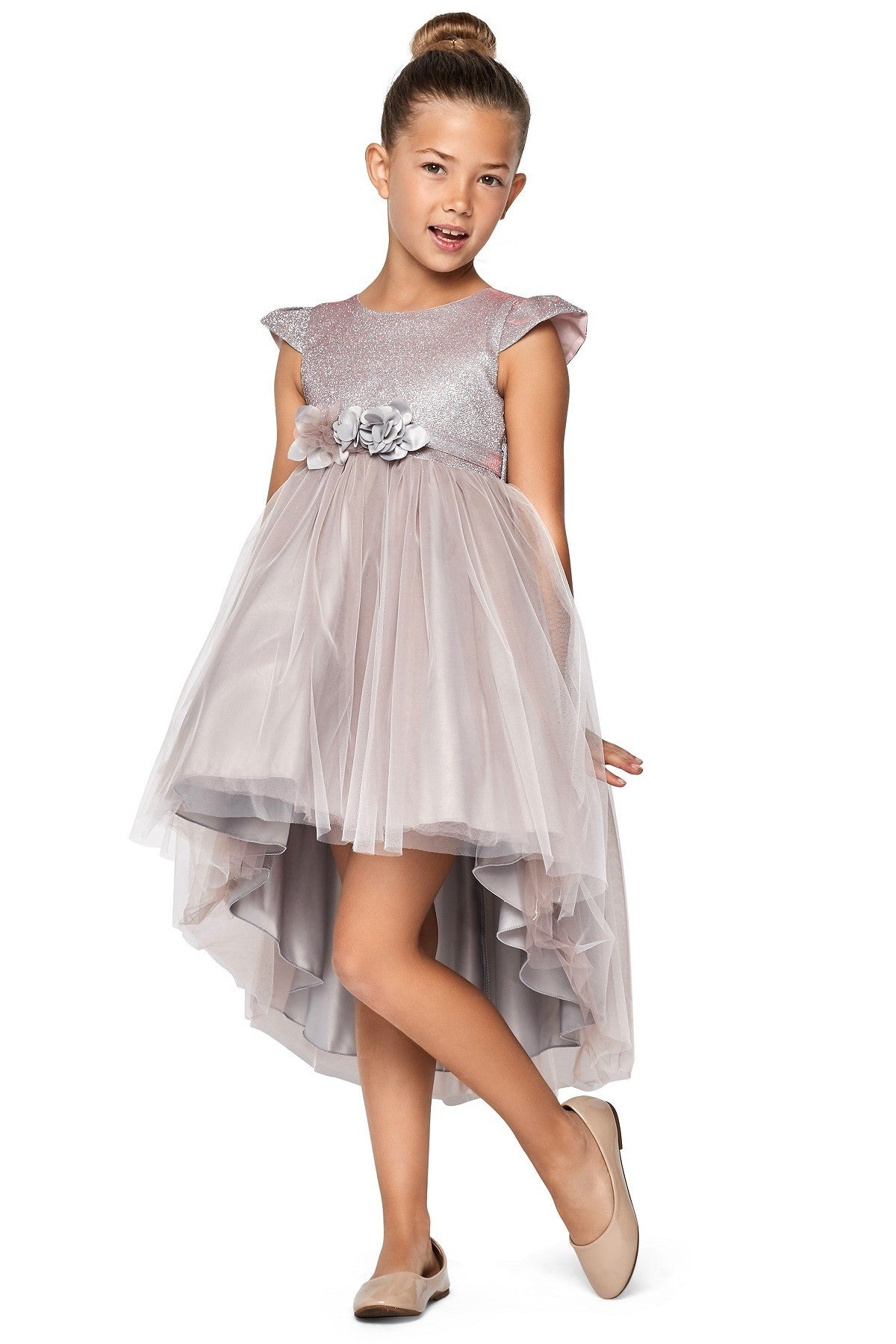Party / Flower Girl Dress (5072)-Girls-Mauve-2-Chacho's Kids