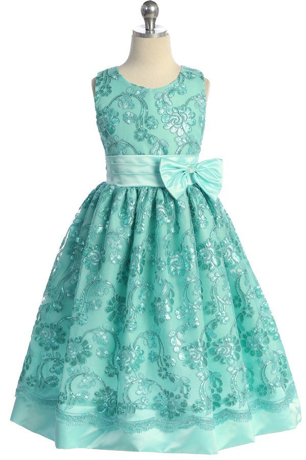 Party / Flower Girl Dress (SS1046)-Girls-Tiffany-2-Chacho's Kids