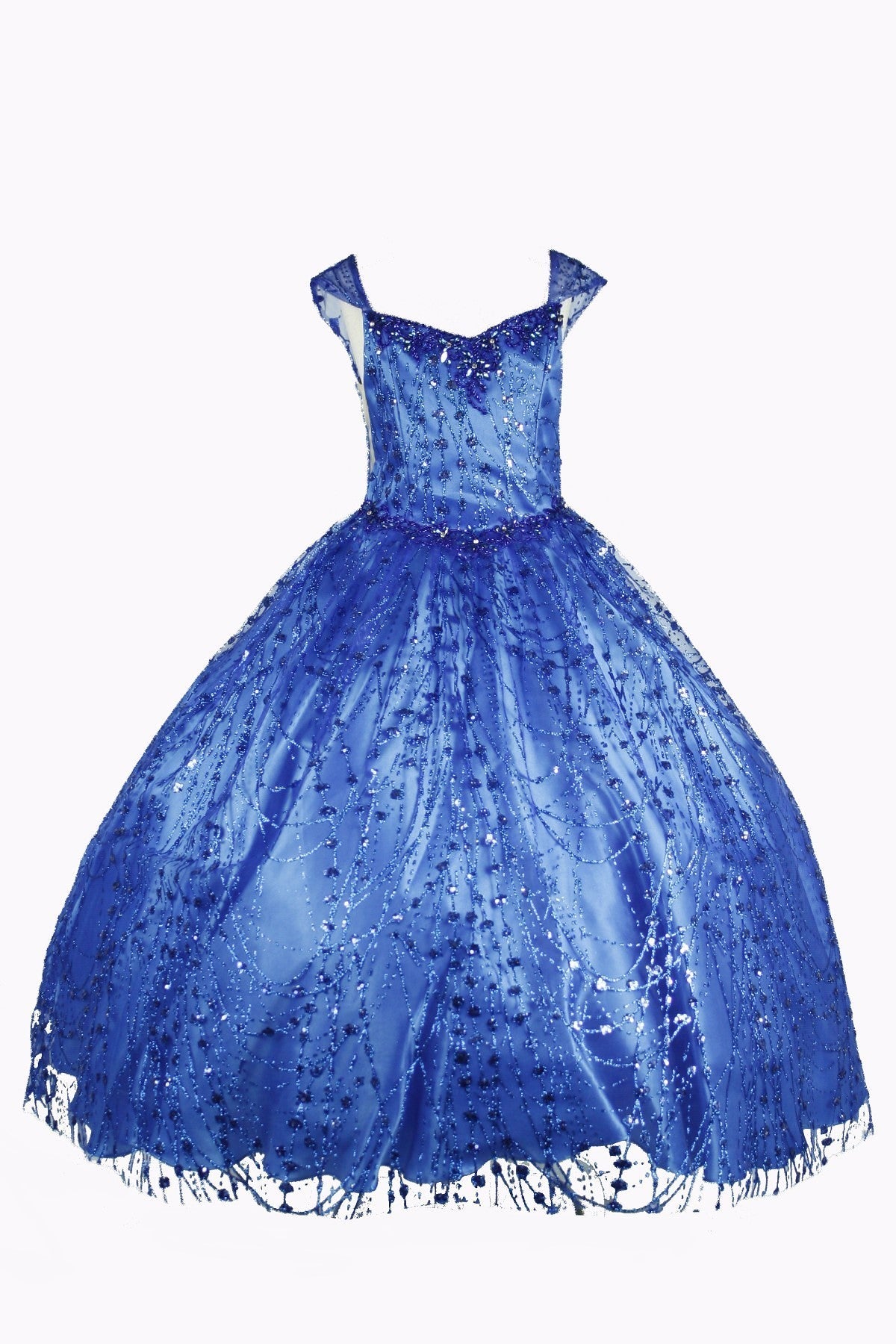 Ball Gown Dress (8007)-Girls-Chacho's Kids