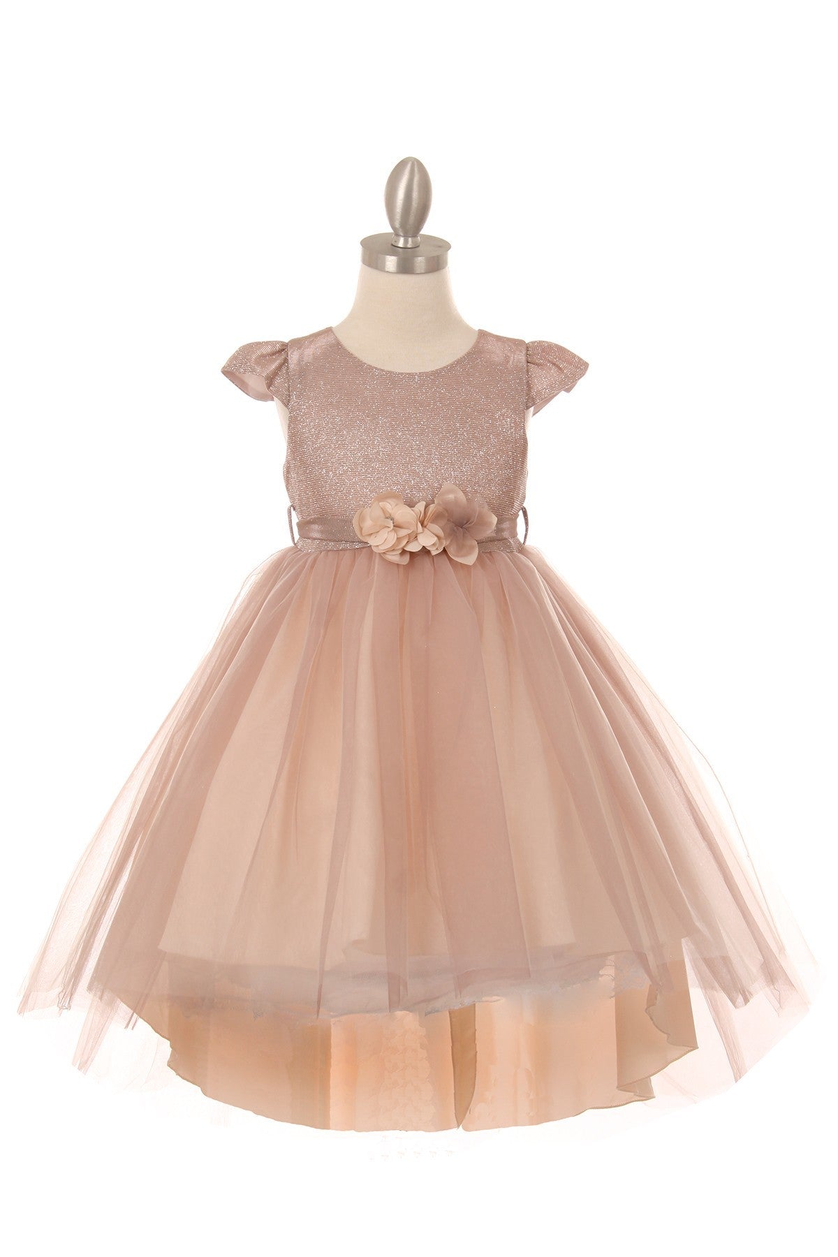 Party / Flower Girl Dress (5072)-Girls-Blush-2-Chacho's Kids