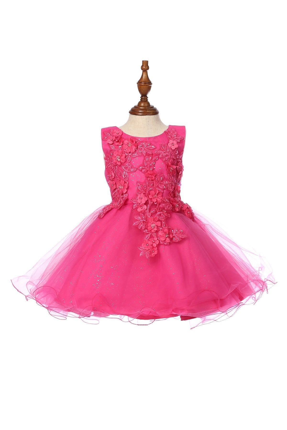 Baby Party / Flower Girl Dress (9125B)-Girls-S-Chacho's-Kids
