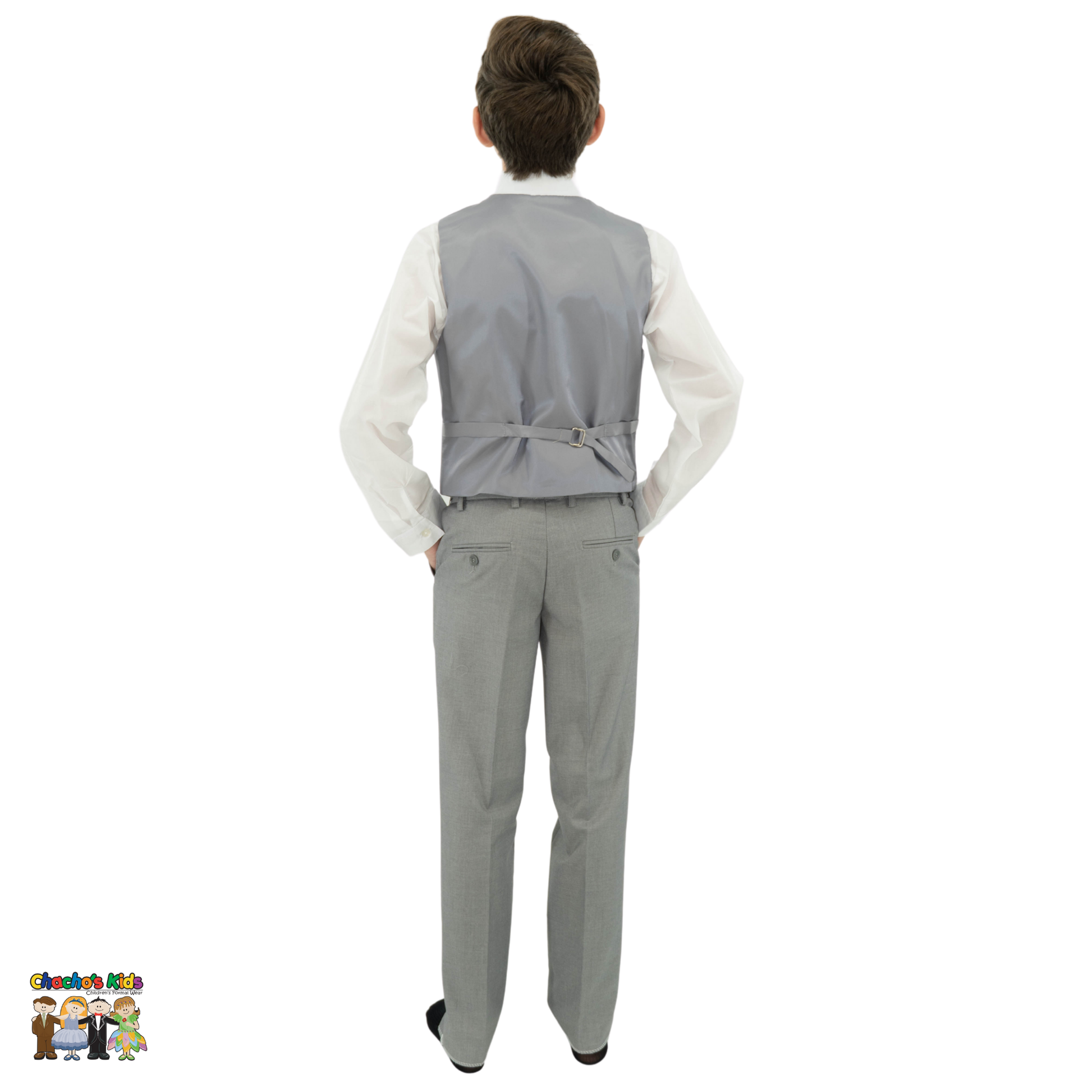 Classic Suit (BJ4005)-Boys-Gray-8-Chacho's Kids