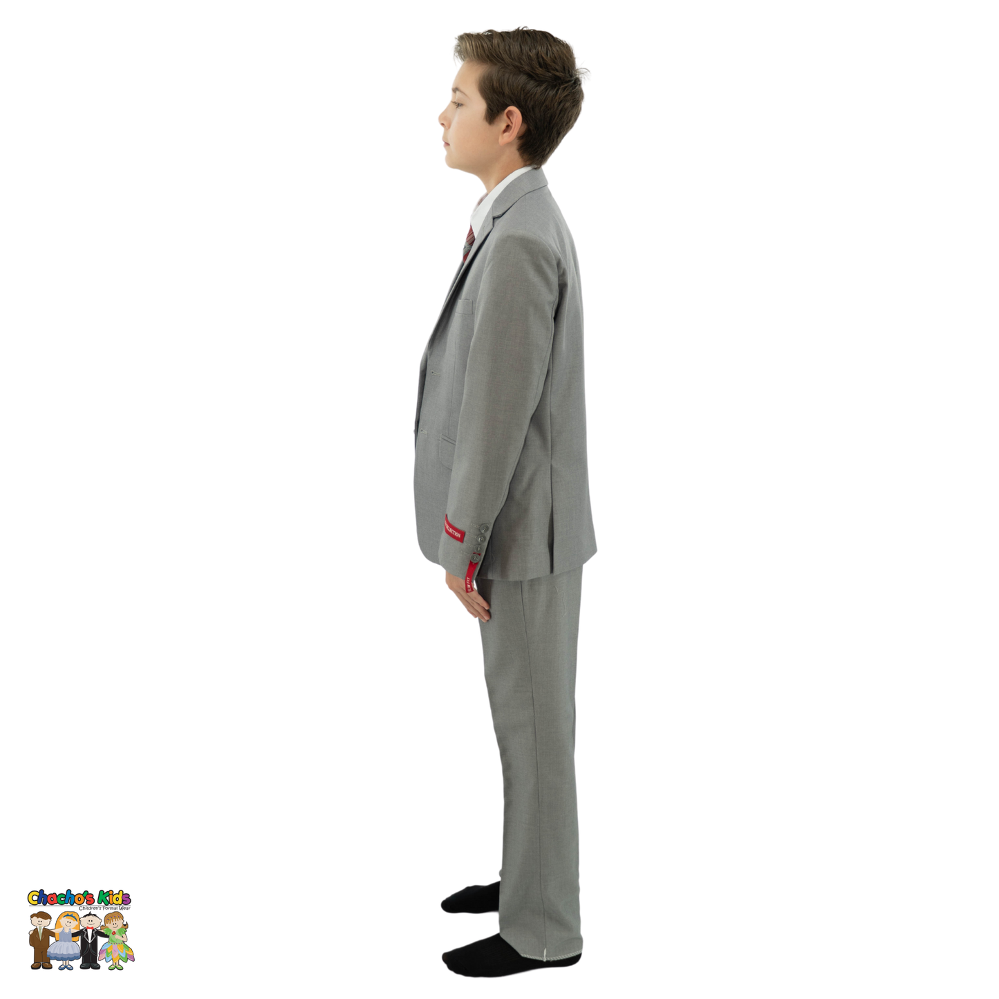 Classic Suit (BJ4005)-Boys-Gray-3-Chacho's Kids