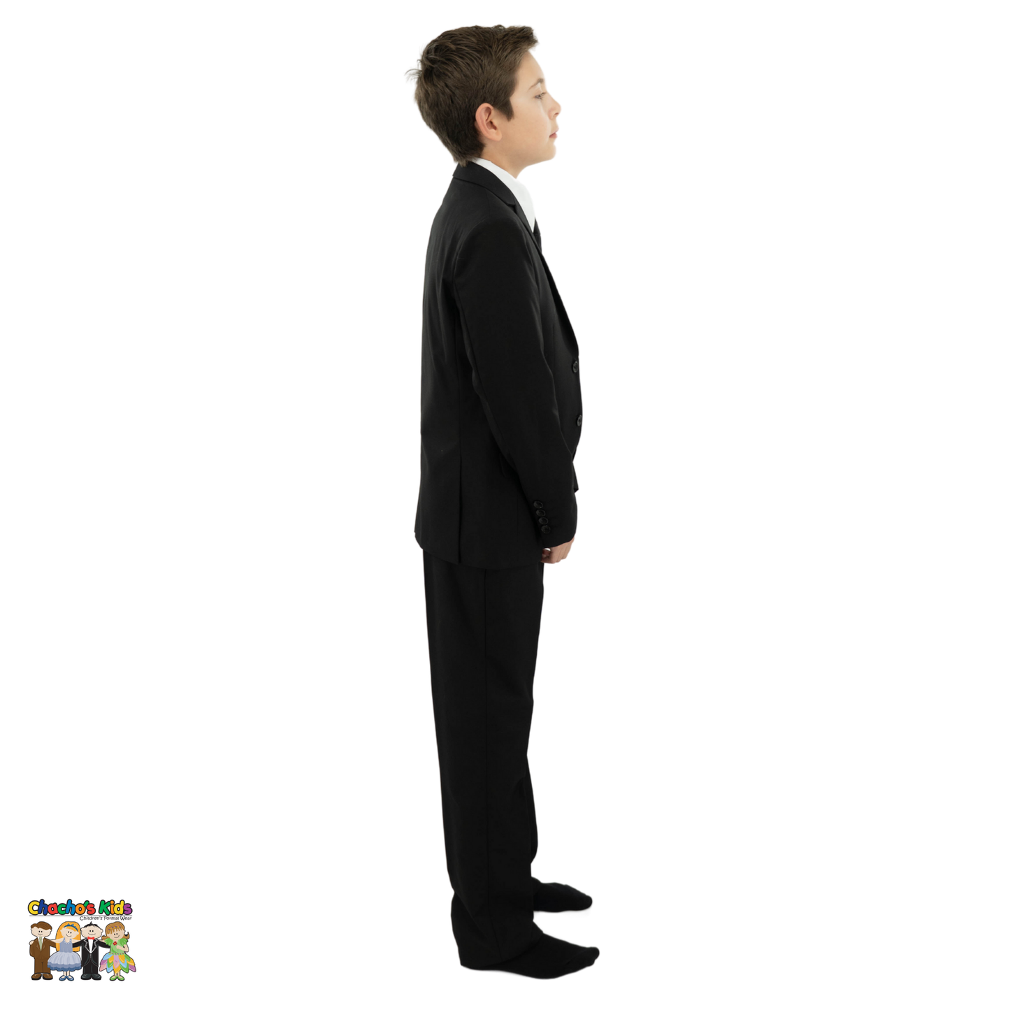 Classic Suit (BJ4005)-Boys-Black-6-Chacho's Kids