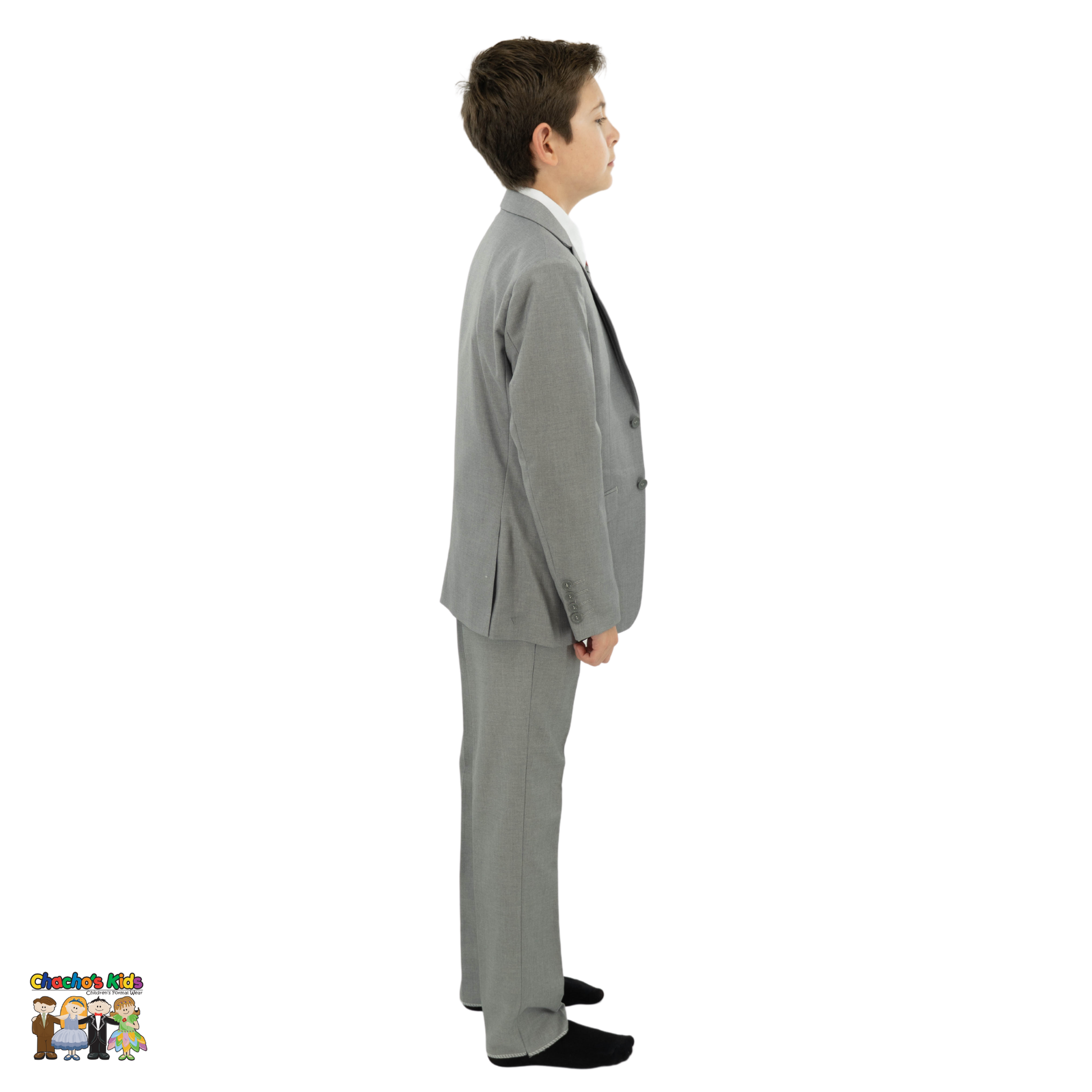 Classic Suit (BJ4005)-Boys-Gray-5-Chacho's Kids