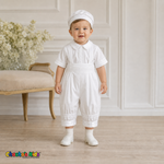 White boys baptism outfit without stole, front view, style 0355 - Chacho's Kids