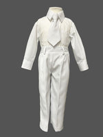 Boys White Vest Set (102)-Boys-Chacho’s Kids