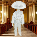 Charro Baptism (6-Piece) (White/Virgin/Silver)-Boys-Chacho's Kids