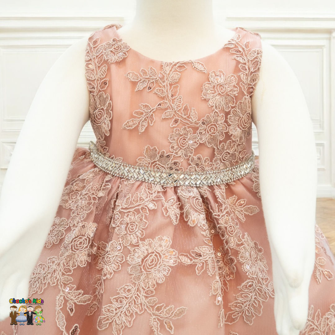 Baby Party / Flower Girl Dress (D-1616)-Girls-Chacho's-Kids