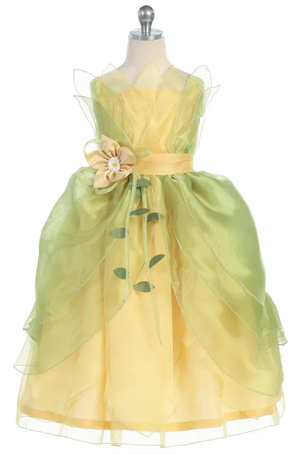 Yellow & Green Princess Dress (1211)