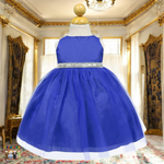 Baby Party / Flower Girl Dress (B-754)-Girls-Royal Blue-S-Chacho's-Kids