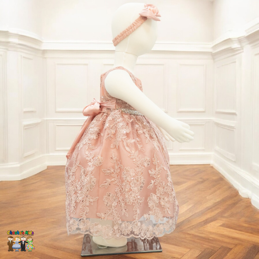 Baby Party / Flower Girl Dress (D-1616)-Girls-Chacho's-Kids