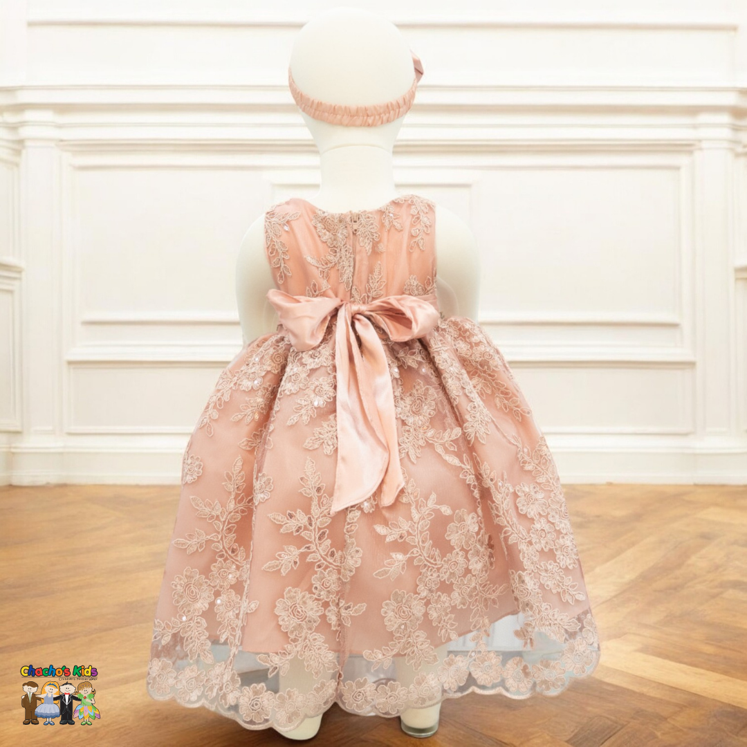 Baby Party / Flower Girl Dress (D-1616)-Girls-Chacho's-Kids