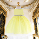 Baby Party / Flower Girl Dress (B-754)-Girls-Yellow-S-Chacho's-Kids