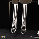 Super Elegant Wedding Wine Cups/ Wedding Flutes & Serving Set- Silver-407-Wedding Accessories-Chacho's Kids