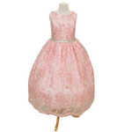 Party / Flower Girl Dress (D-1610)-Girls-Pink-2-Chacho's Kids