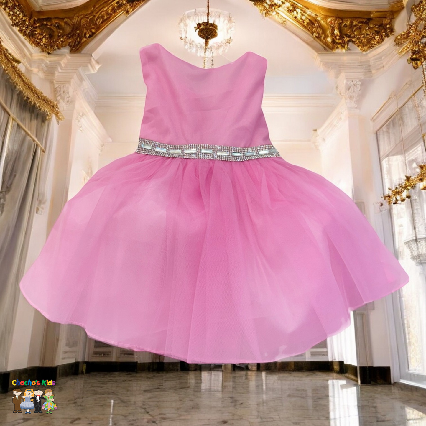 Baby Party / Flower Girl Dress (B-754)-Girls-Chacho's Kids