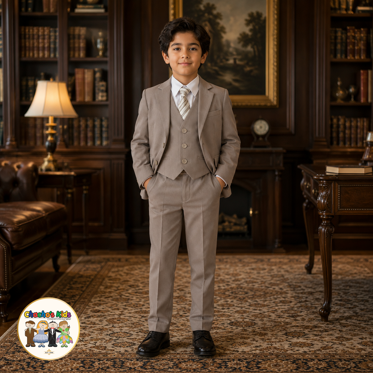 Signature Boys Suit (Tan)