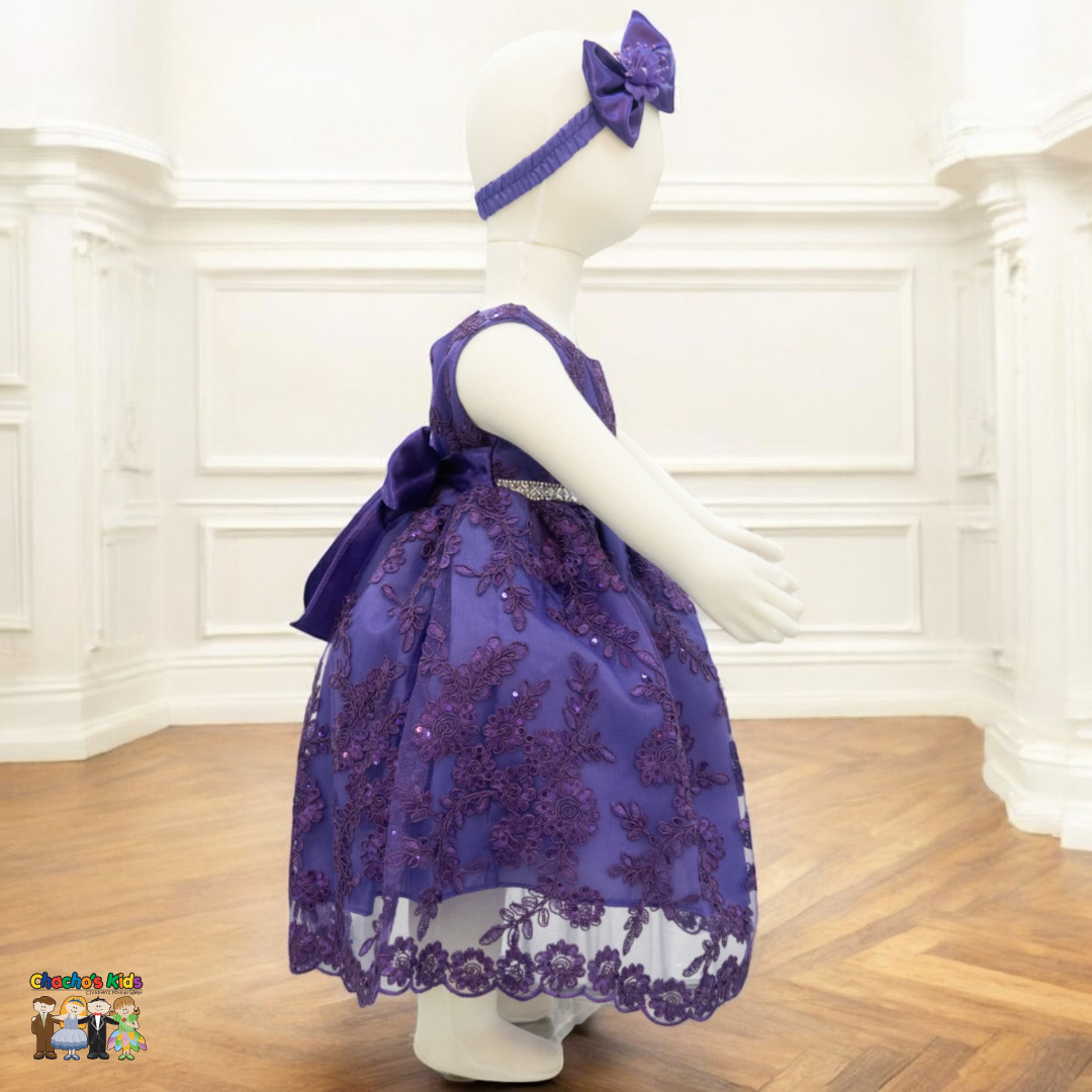 Baby Party / Flower Girl Dress (D-1616)-Girls-Chacho's-Kids