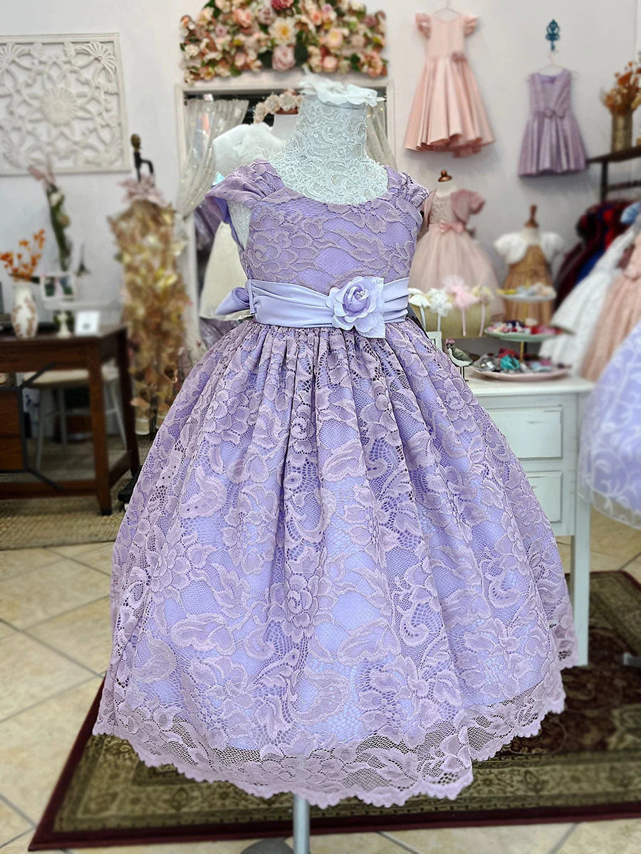 Party / Flower Girl Dress (216)-Girls-Lilac-2-Chacho's Kids