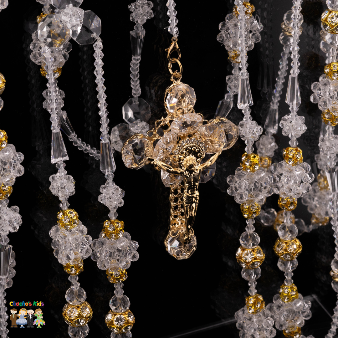 Wedding Lassos-Gold Clear Crystal Lasso-Chacho's Kids