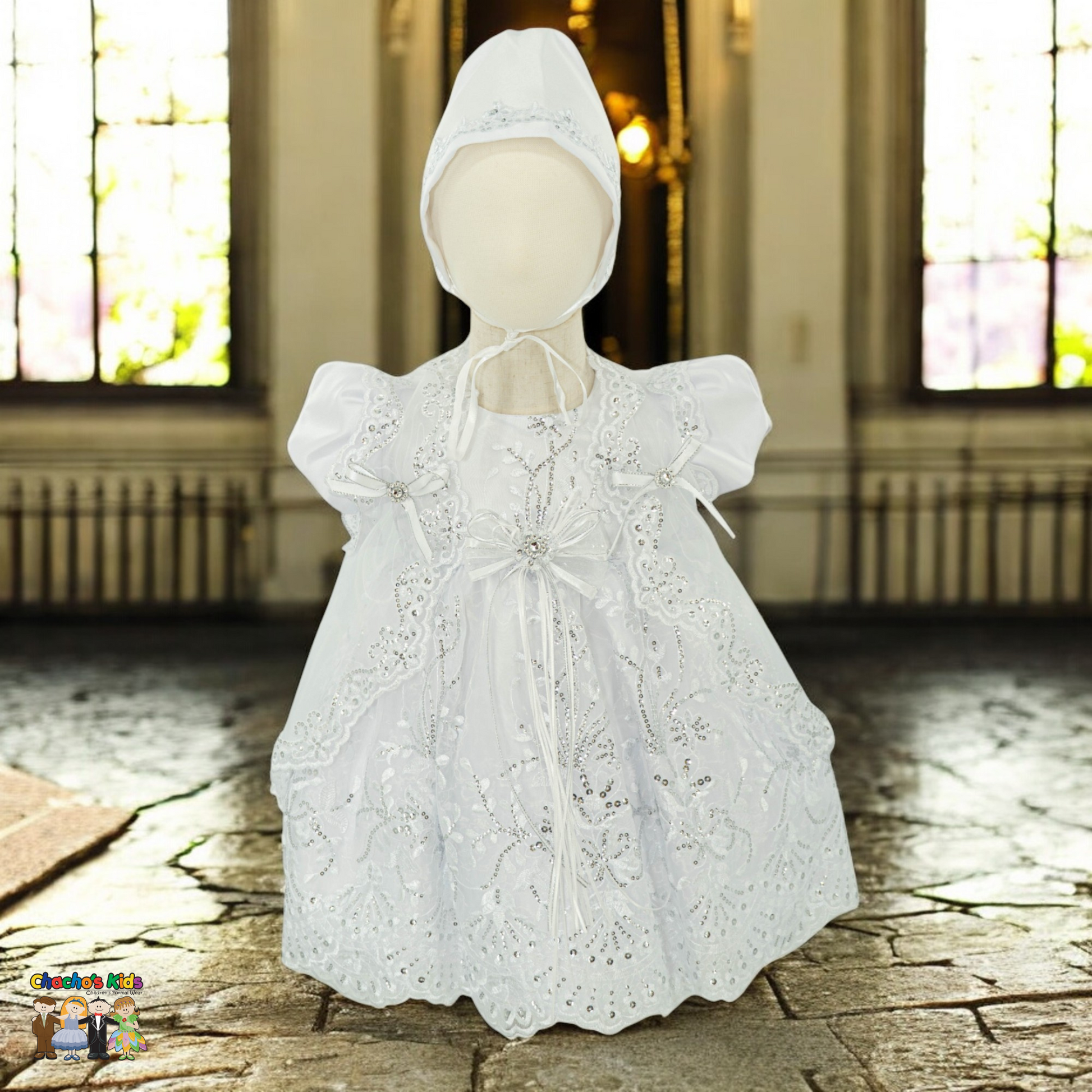 Girls Baptism Dress (483) 0M Girls Baptism Dress (483) 0M