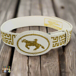Boys Charro Belt, Gold Cowboy, Buckle