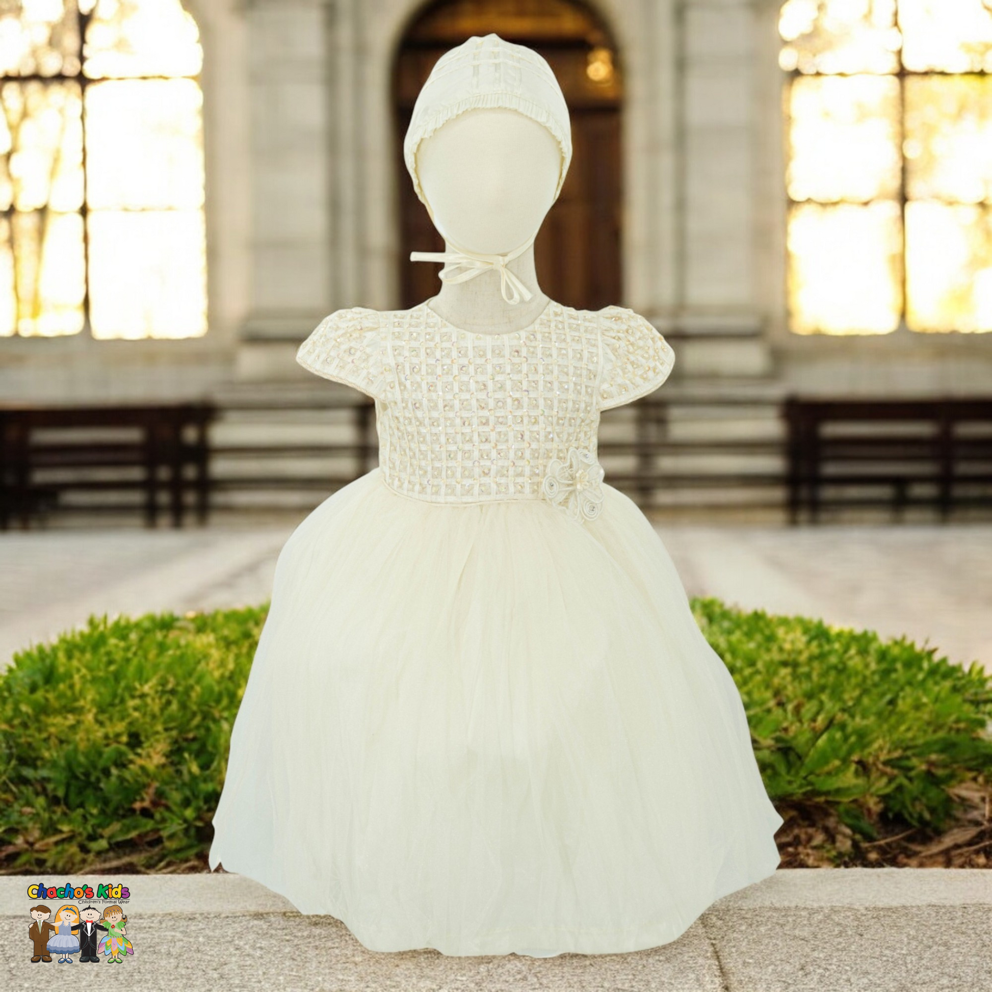 Girl Baptism Dress (2277) Chacho's Kids Girl Baptism Dress (2277) Chacho's Kids