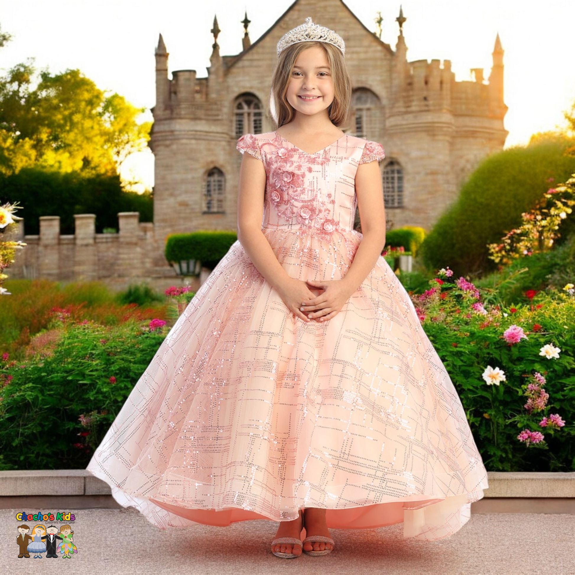 Ball Gown Party Wear For 10 Year Old Boy Ball Gown Dress (9026) Gold- Ball Gown Party Wear For 10 Year Old Boy Ball Gown Dress (9026) Gold-