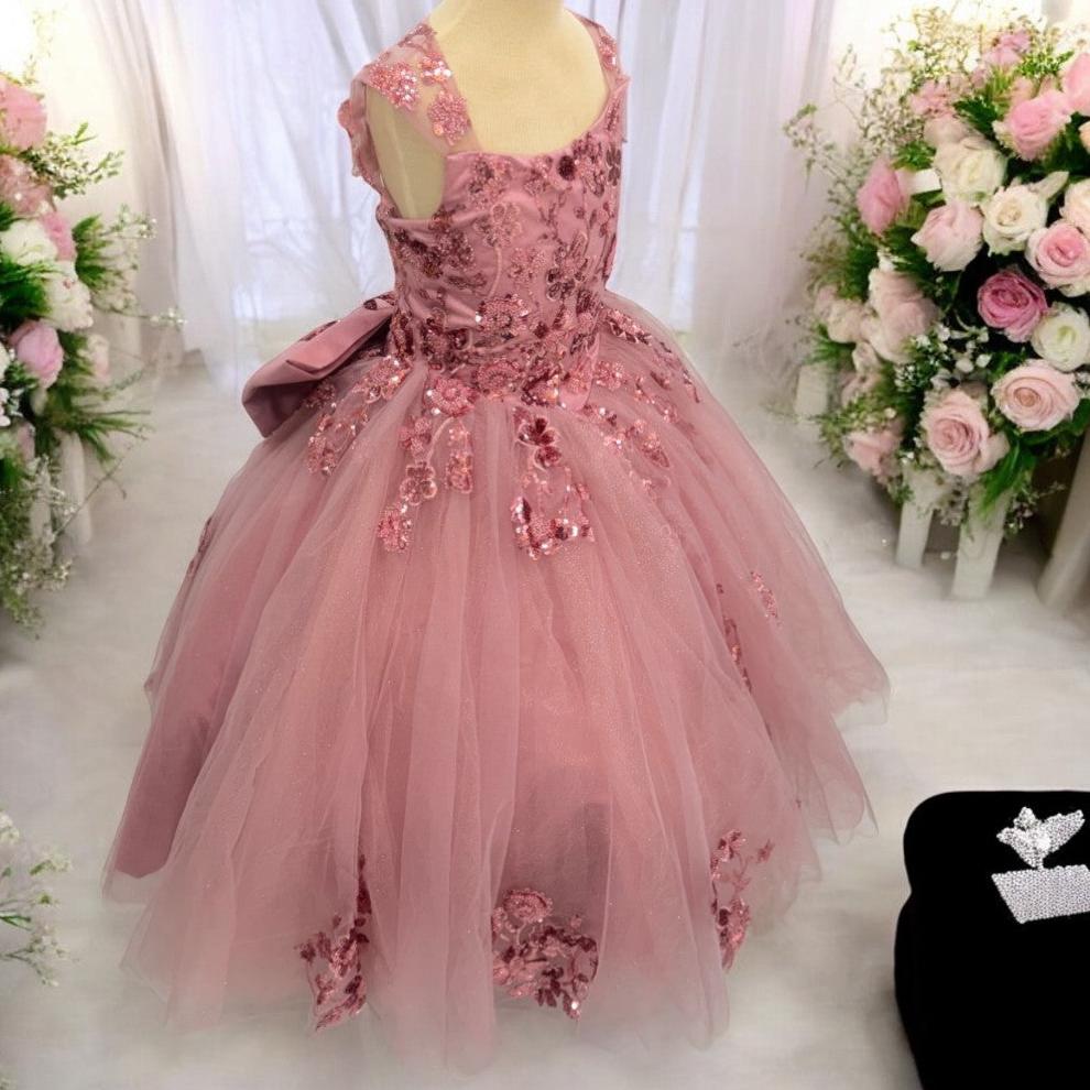 ★2023FW新作★KIRSH★OUTDOOR BALLOON WOVEN DRESS Ball Gown Dress (02631) – Chacho's Kids