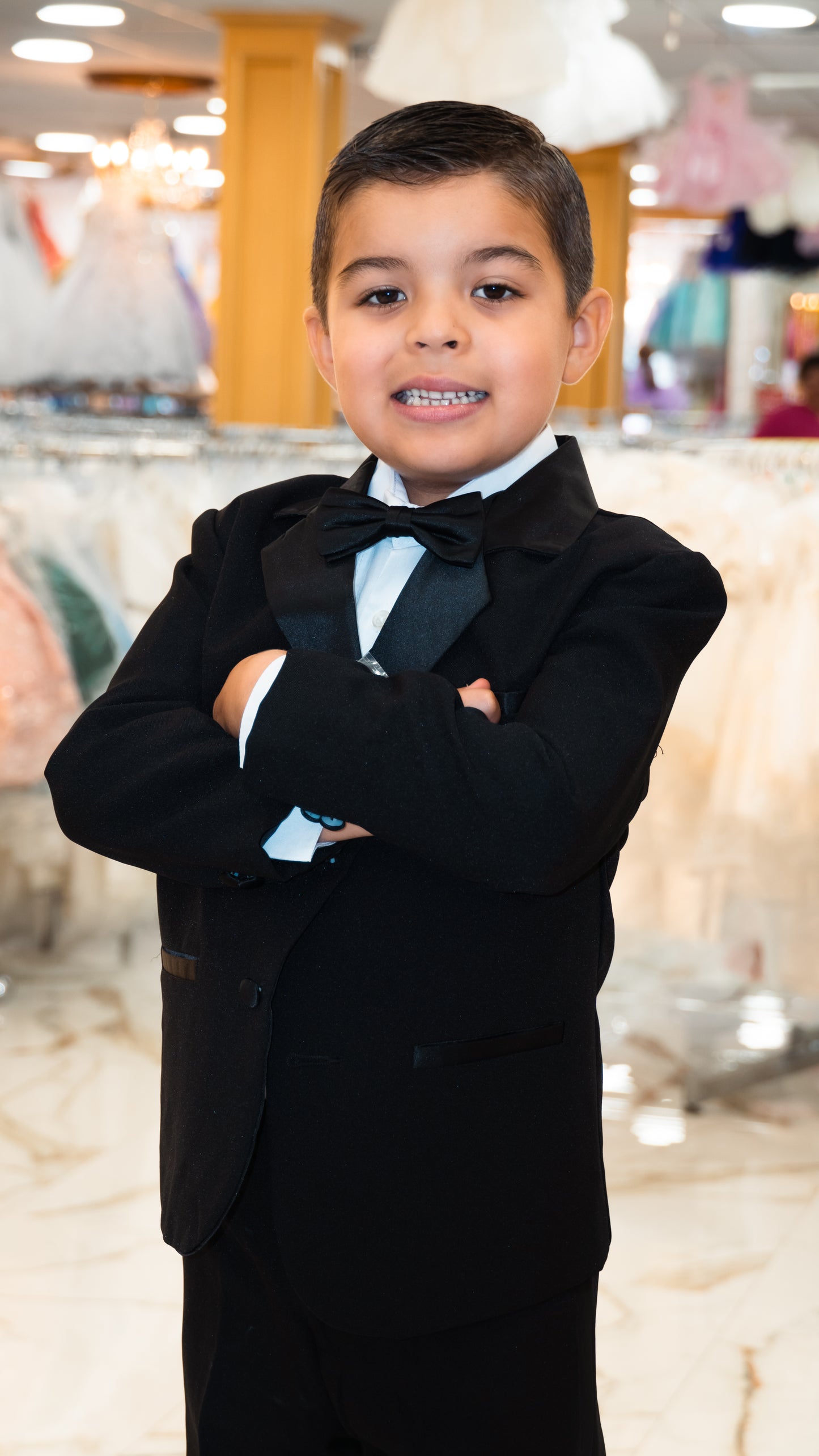 Boys Black Tuxedo, Front