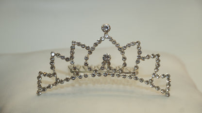 Girls Princess Tiara (TR-715)-Girls-Silver-Chacho's Kids