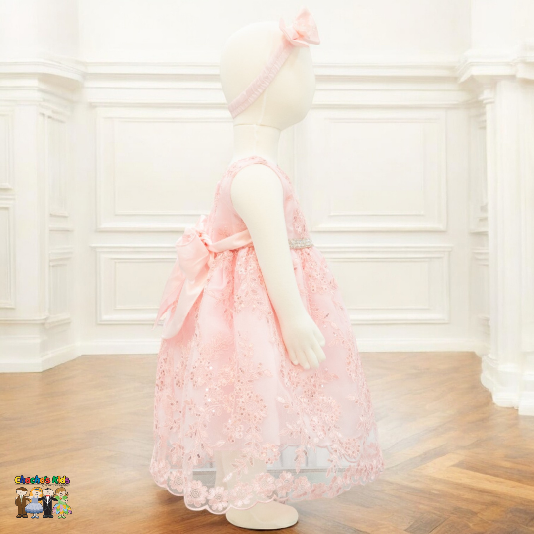 Baby Party / Flower Girl Dress (D-1616)-Girls-Chacho's-Kids