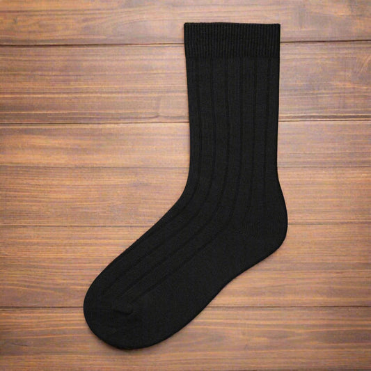 Mens/Teens Black Dress Socks (1008)