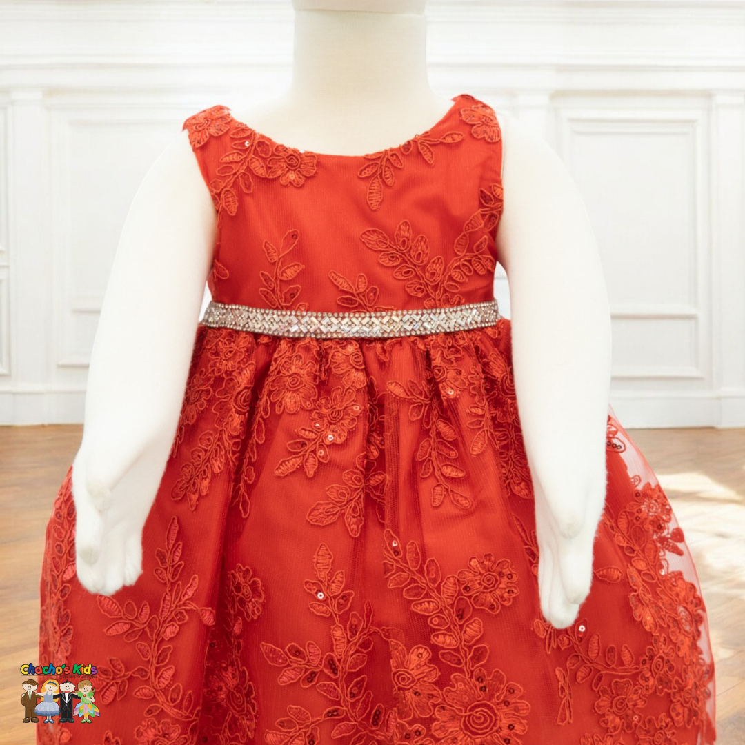 Baby Party / Flower Girl Dress (D-1616)-Girls-Chacho's-Kids