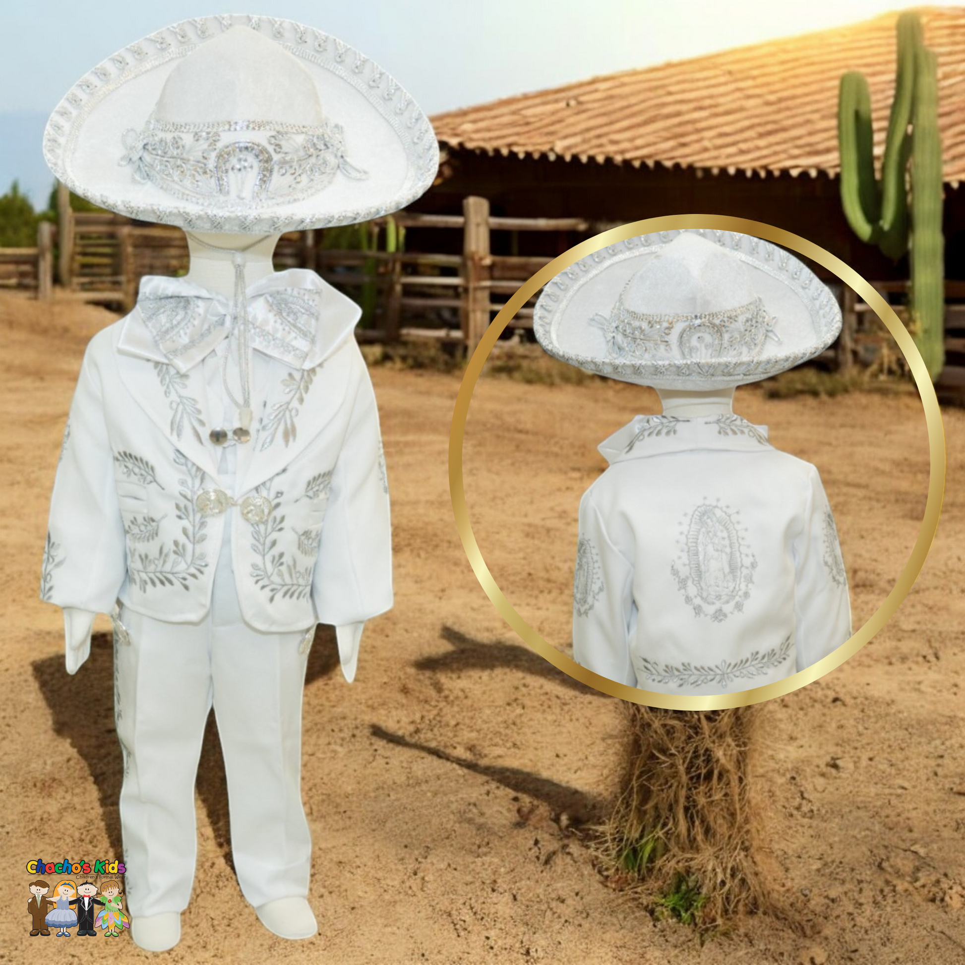 Charro Baptism (Virgin/Silver)-Boys-Virgin/Silver-6M-Chacho’s Kids