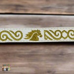 Boys Charro Belt, Gold Horse, Side