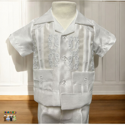 Guayabera Bebe Bautizo Guayabera Ropon Para Bautizos Traje De