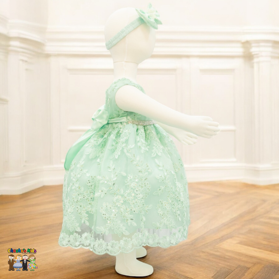 Baby Party / Flower Girl Dress (D-1616)-Girls-Chacho's-Kids