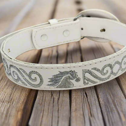 Boys Charro Belt, Silver Horse, Loop